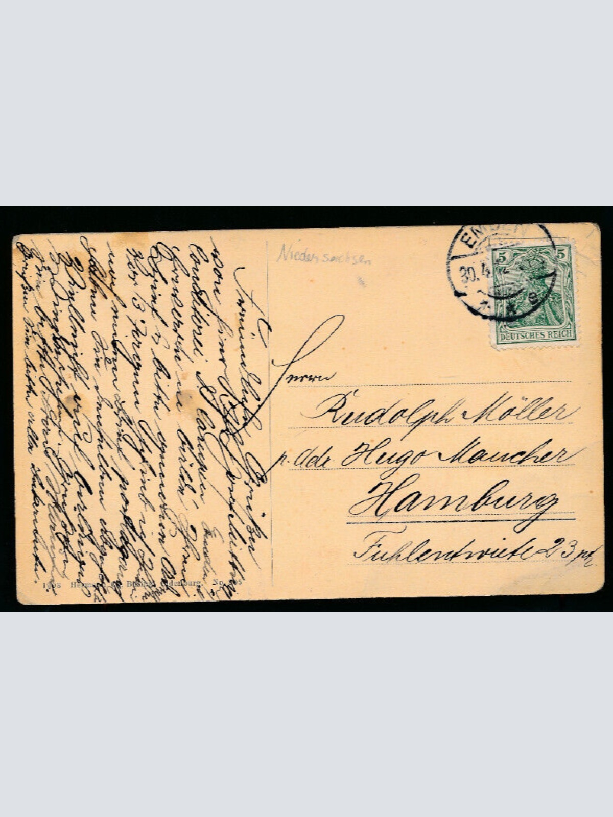 AK aus Emden Rathausdelft Niedersachsen (1352)