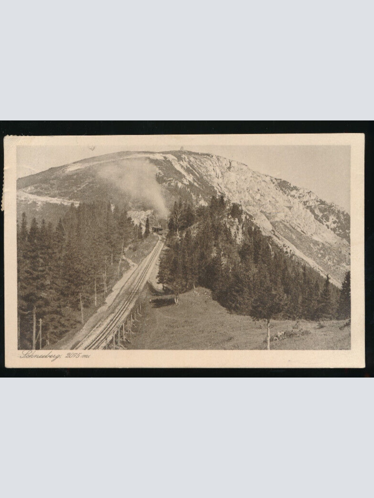 AK vom Schneeberg mit Schneebergbahn Niederösterreich (1341)