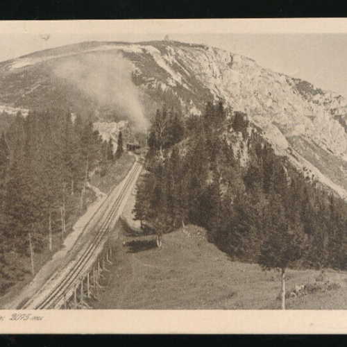AK vom Schneeberg mit Schneebergbahn Niederösterreich (1341)