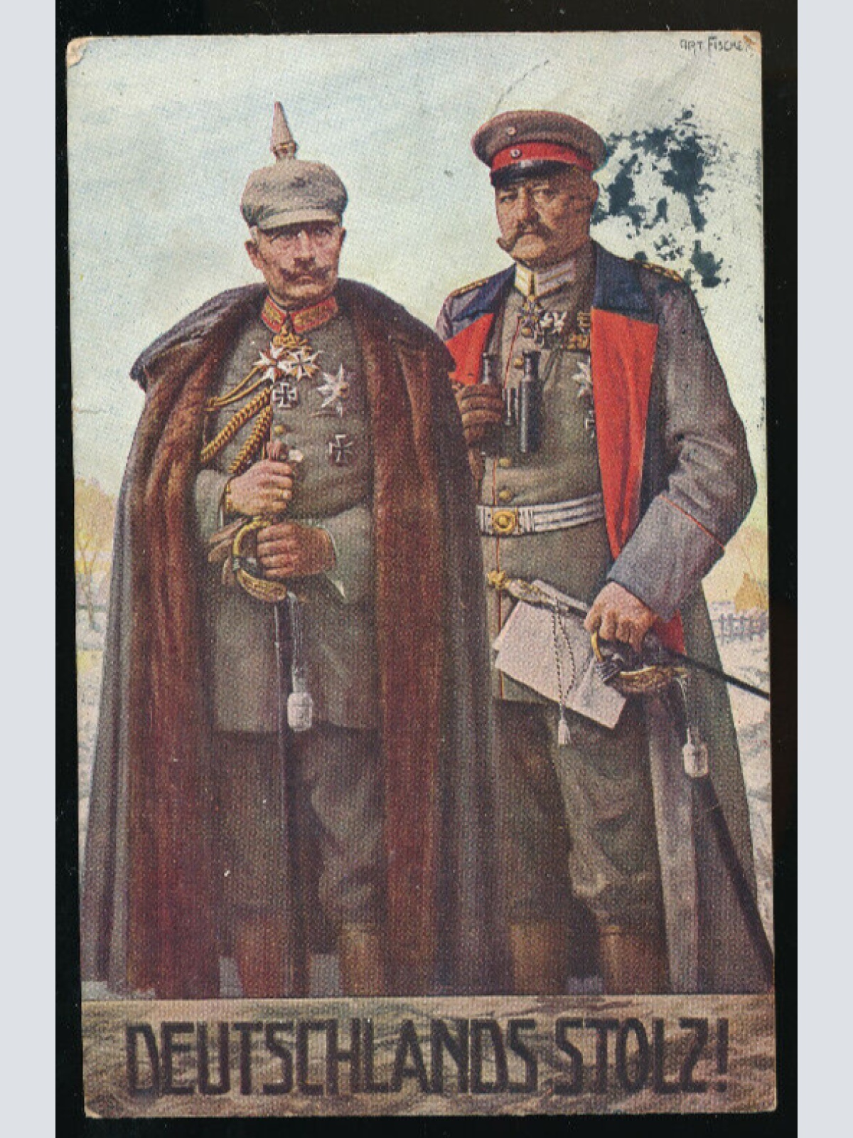 AK von Hindenburg und Hötzendorf Deutschlands Stolz (1168)