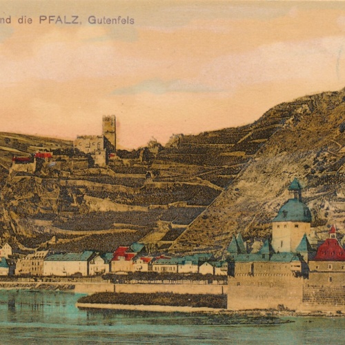 AK, Kaub und die Pfalz, Gutenfels,  Rheinland-Pfalz (S78)