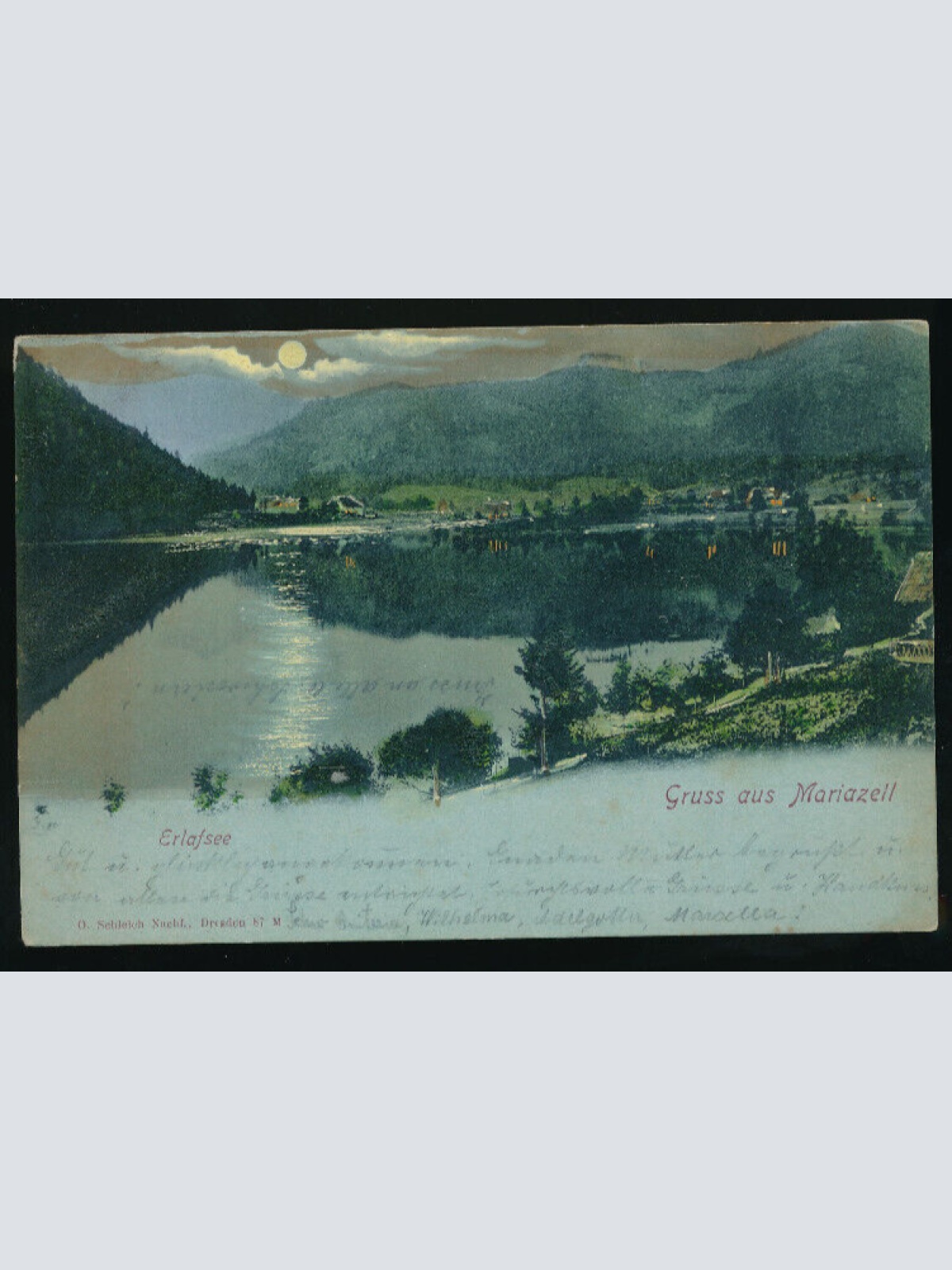 Mondschein-Karte aus Mariazell Steiermark (1816)