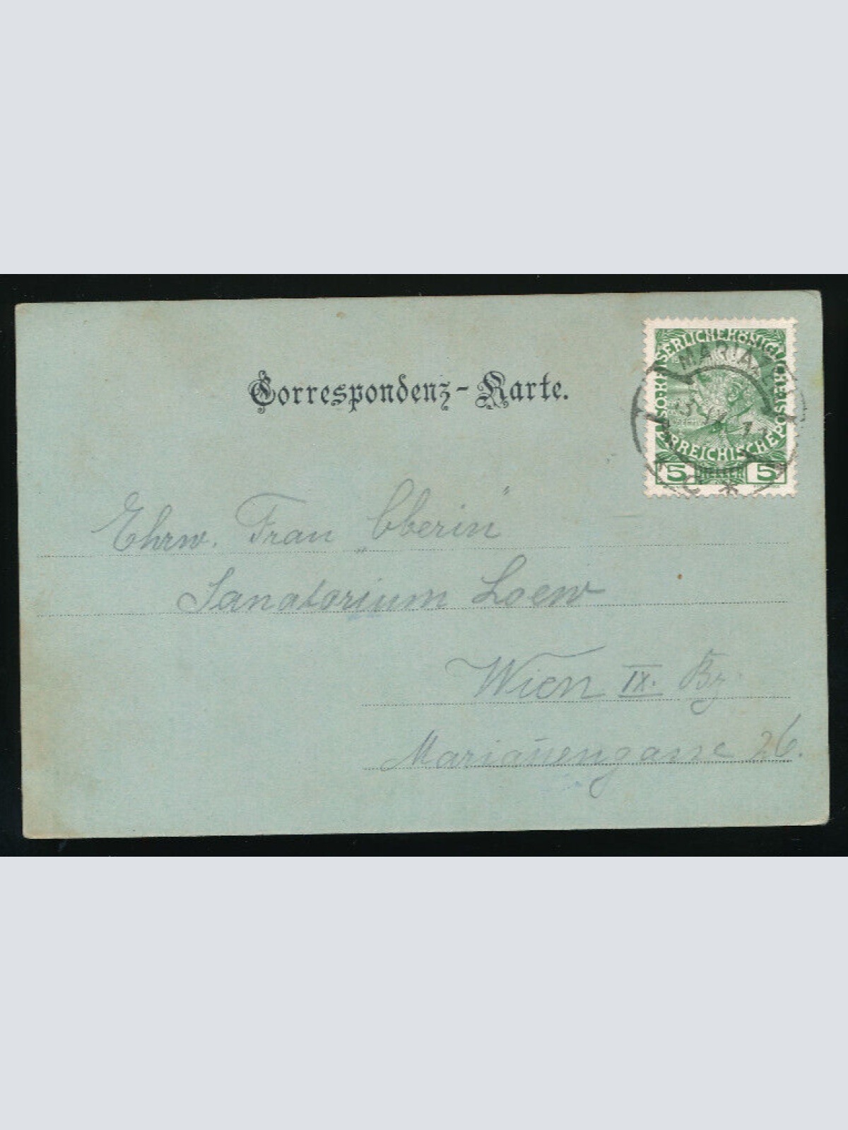 Mondschein-Karte aus Mariazell Steiermark (1816)