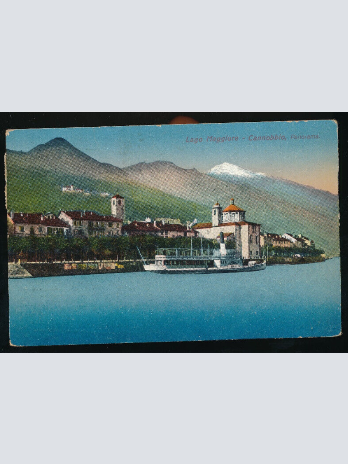 AK aus Maggiore - Cannobbio mit Dampfer Italien (1260)