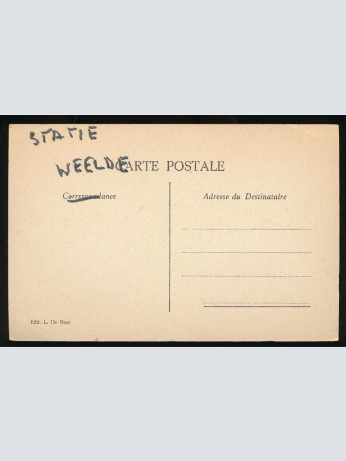 AK aus Nassau Bahamas Grensstation Baarle-Nassau Weelde-Merxplas (1830)