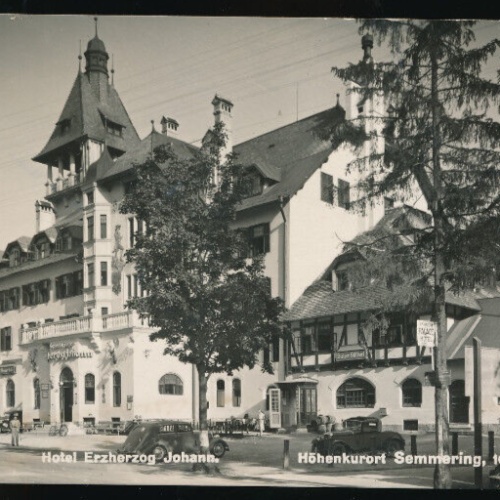 AK aus Semmering mit Hotel Erzherzog Johann Niedrösterreich (1797)