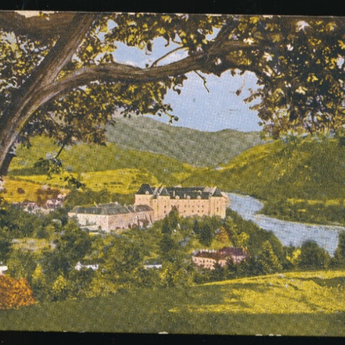 AK aus Grein mit Schloss Greinburg Oberösterreich (2080)