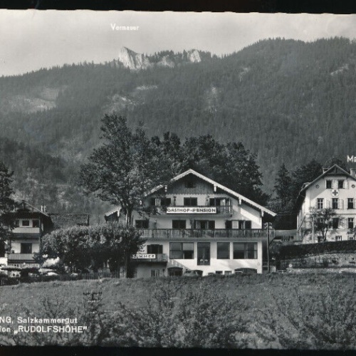 AK aus St.Wolfgang mit Gasthaus - Pension Rudolfshöhe Oberösterreich (2096)