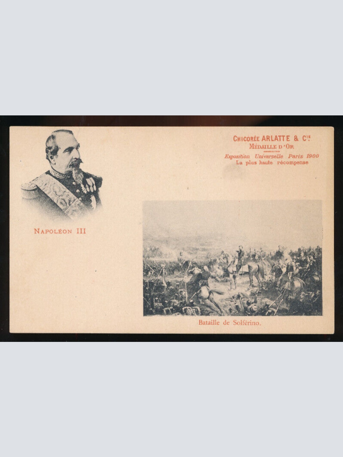 AK von Napoleon III Bataille de Solferino (1880)