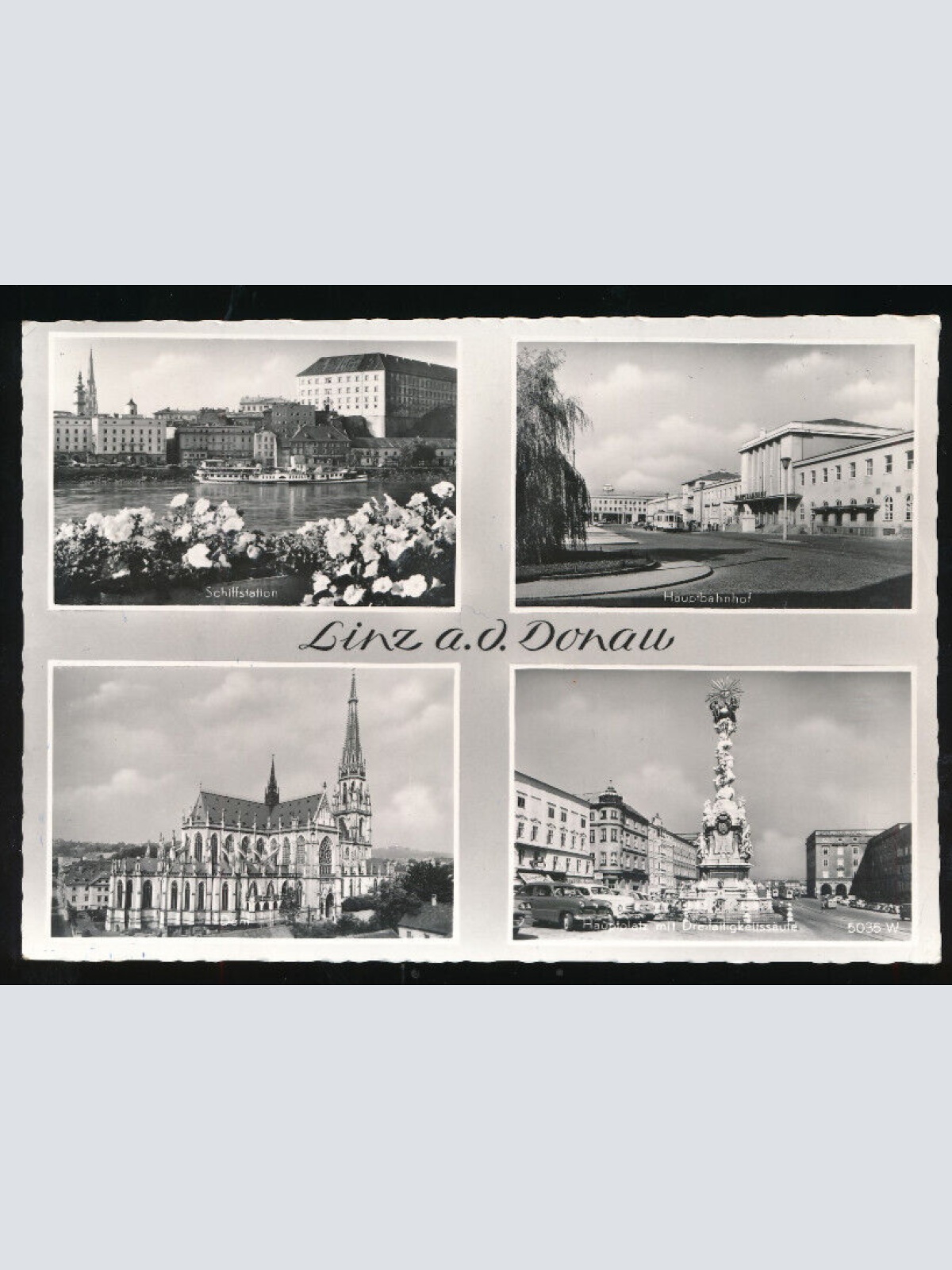 AK aus Linz an der Donau Mehrbildkarte Oberösterreich (1988)