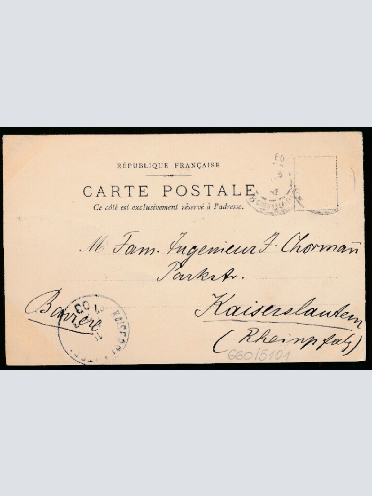 AK aus Marseille Grand Hotel und Notre-Dame (1888)