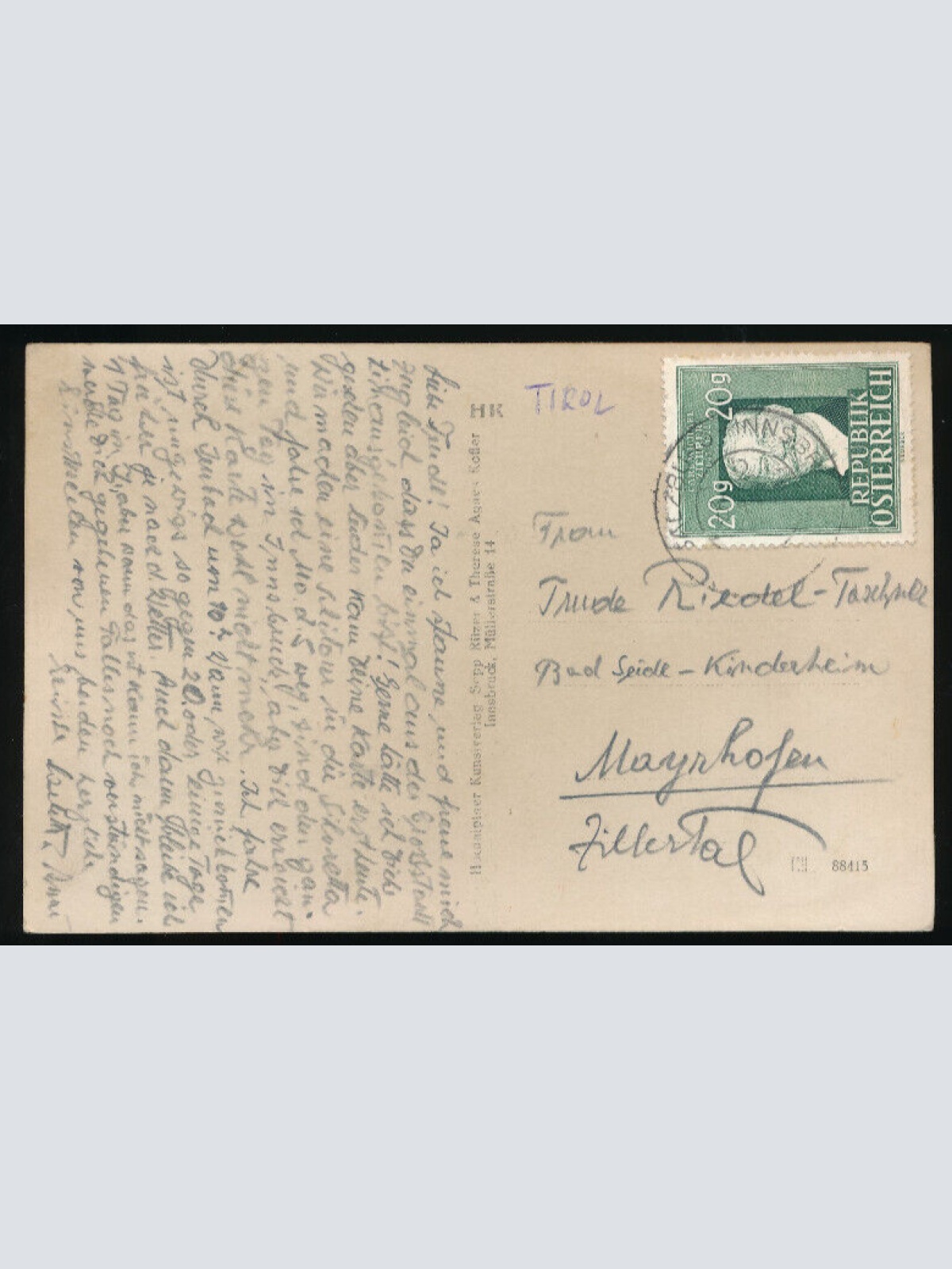 AK aus Westendorf mit Gasthof Mößnerwirt Tirol (2353)