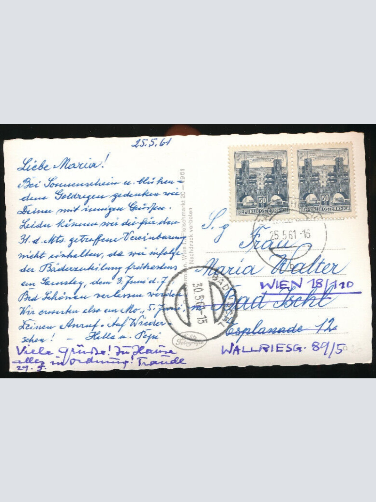 AK aus Bad Schönau mit Mineralbad Niederösterreich (1759)