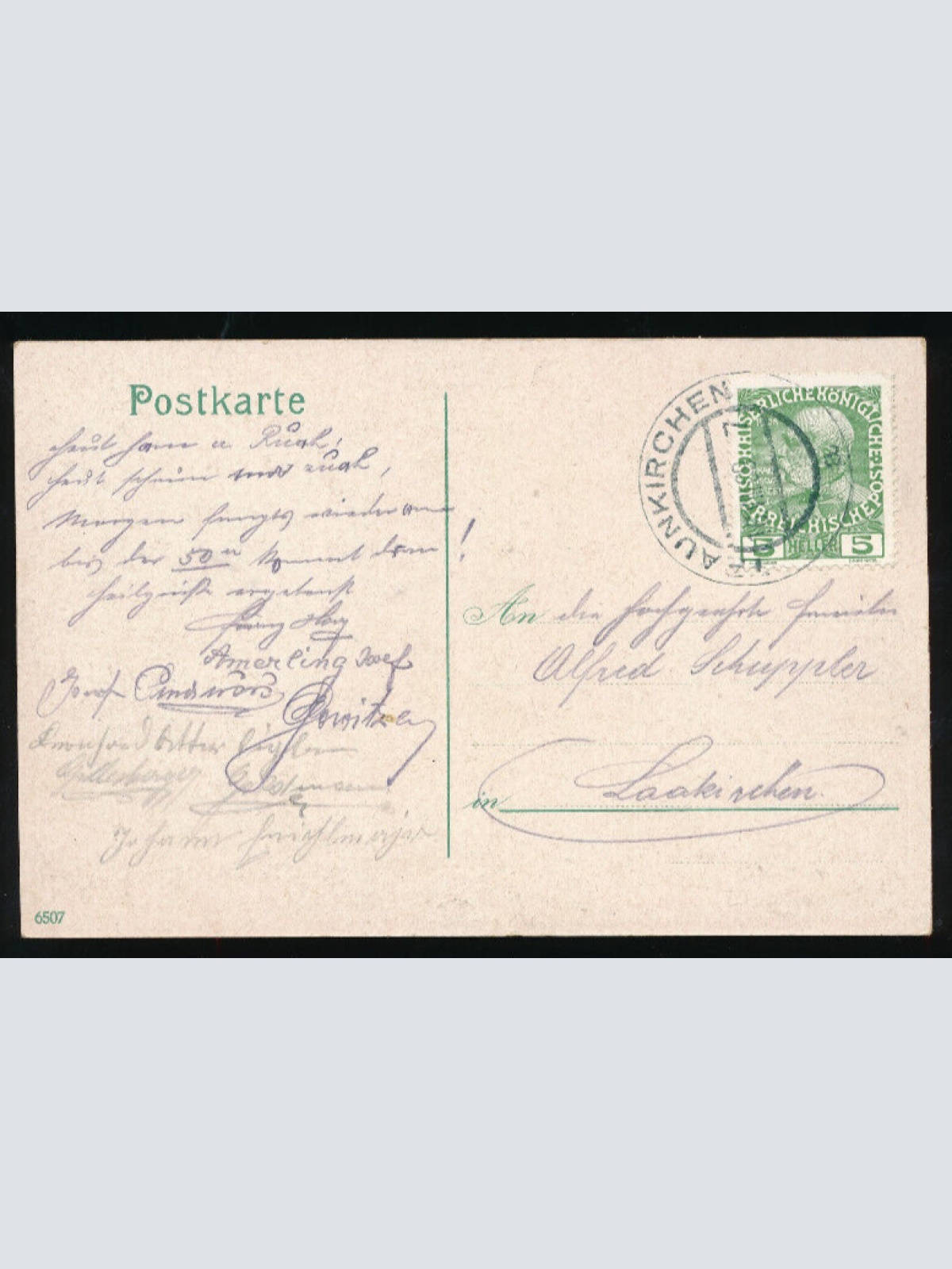 AK aus Traunkirchen mit Traunstein Oberösterreich (1747)