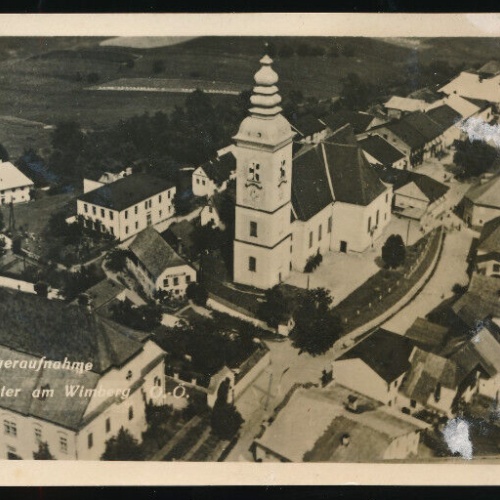 AK aus St.Peter am Wimberg Fliegeraufnahme Oberösterreich (1754)
