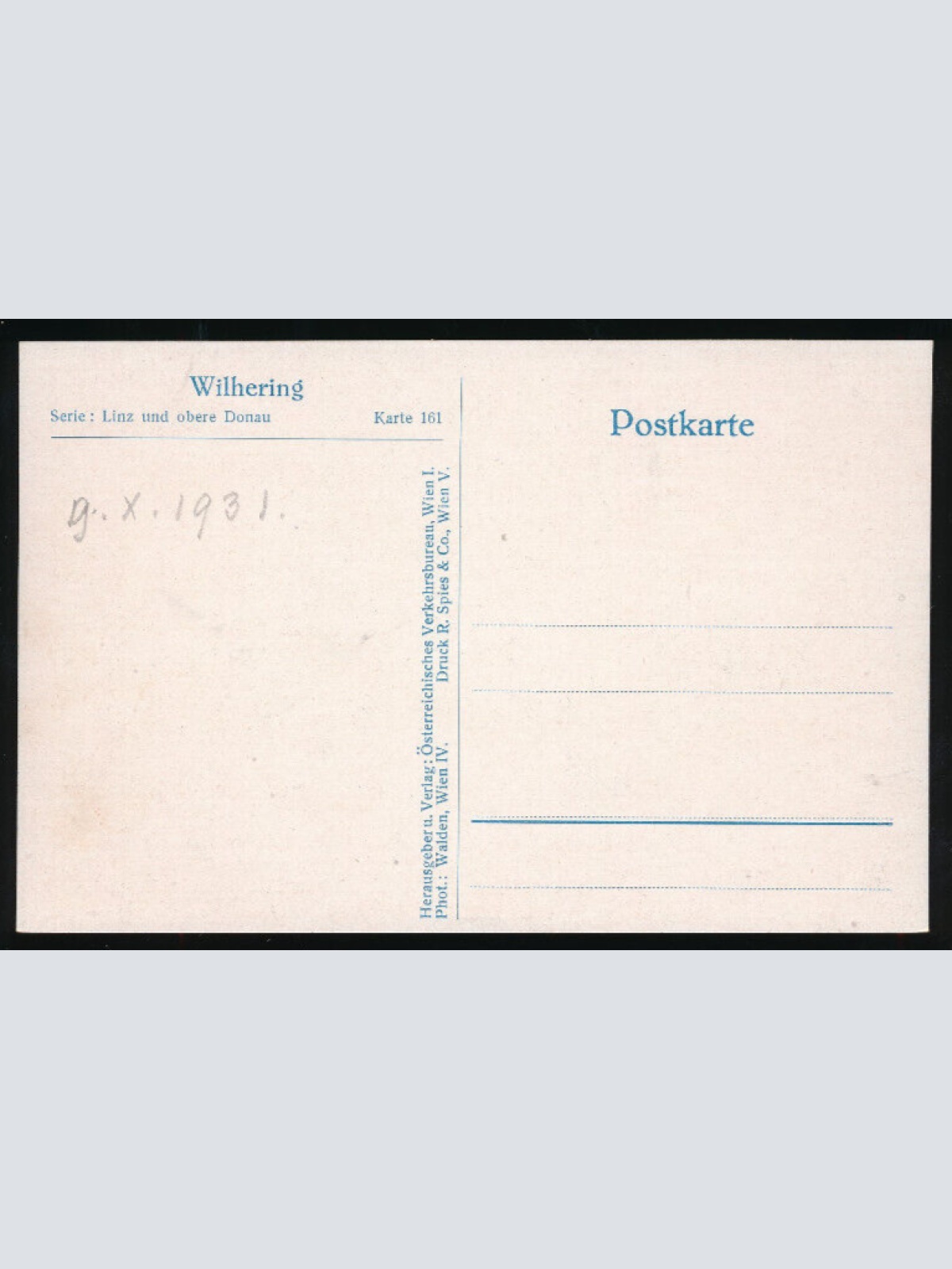 AK aus Wilhering Oberösterreich (1741)