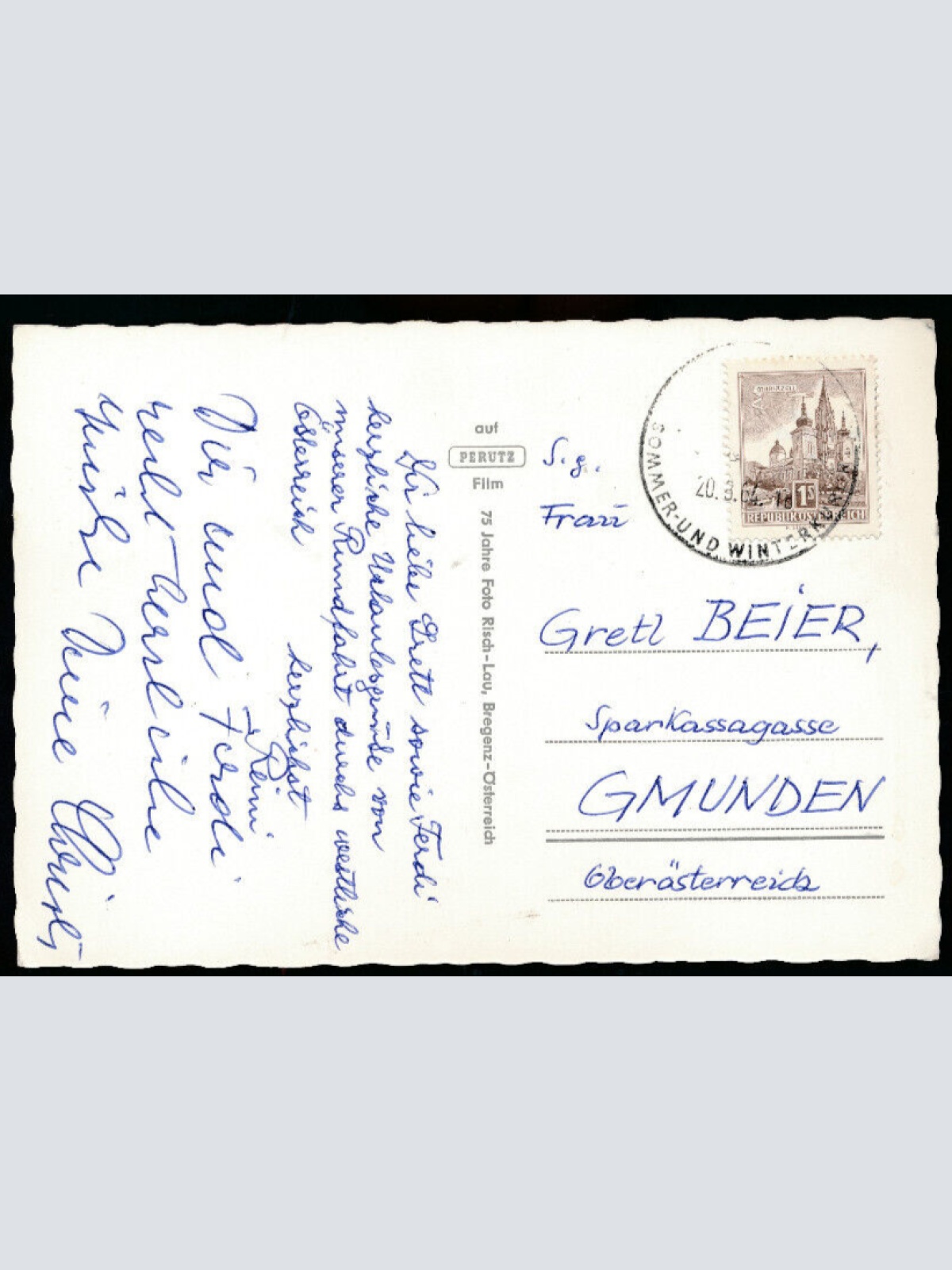 AK aus Lermoos mit Hotel Cafe Post Tirol (2357)