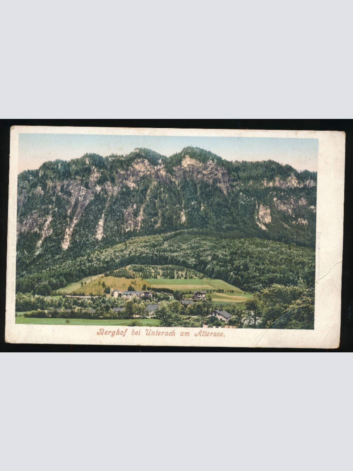 AK aus Berghof bei Unterach am Attersee Oberösterreich (2408)