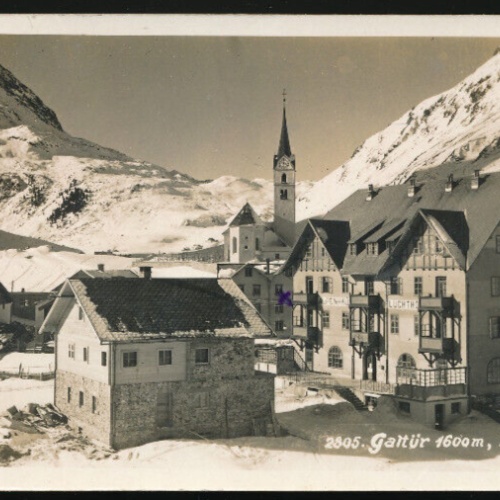 AK aus Galtür mit Alpenhaus Fluchthorn Tirol (2272)