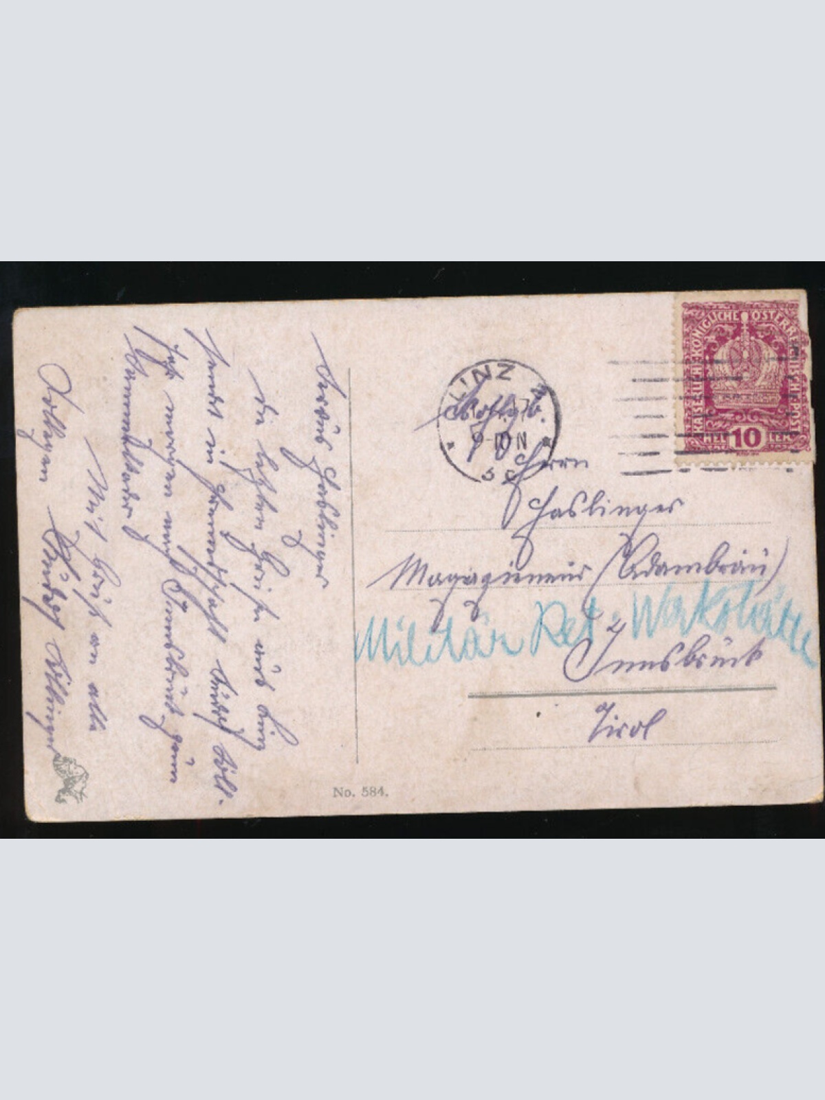 AK aus Linz an der Donau mit Pöstlingbergbahn Oberösterreich (2303)