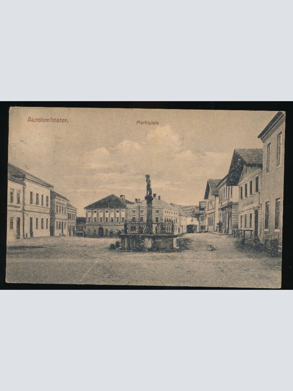 AK aus Aurolzmünster Marktplatz Oberösterreich (2343)