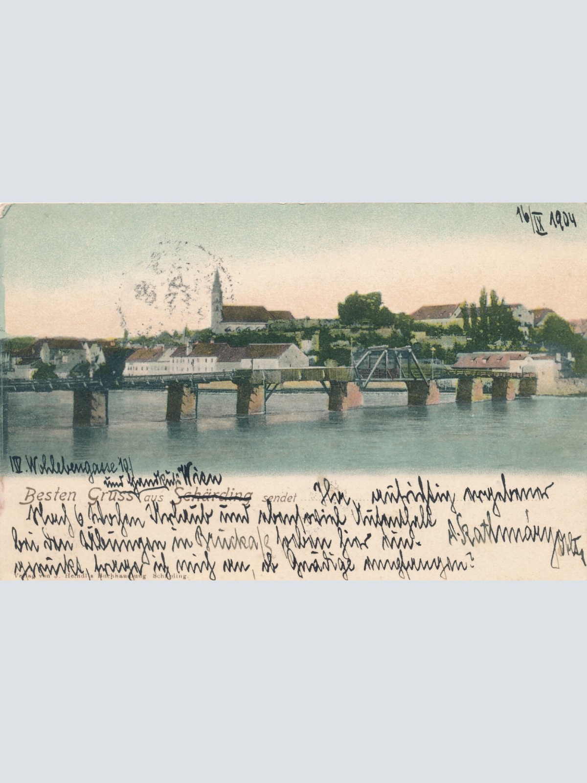 AK, Besten Gruss aus Schärding, Oberösterreich (S33)