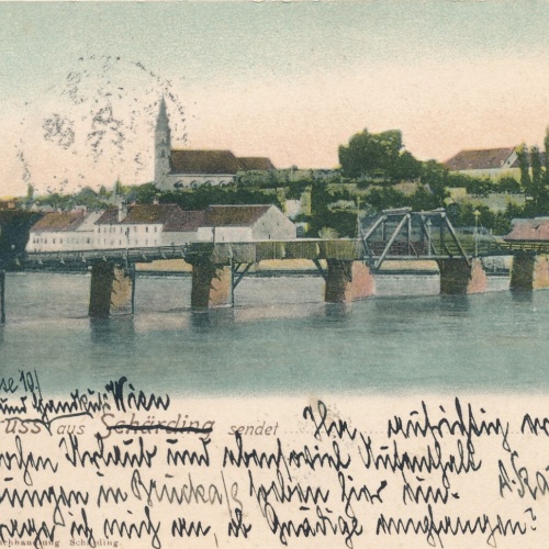 AK, Besten Gruss aus Schärding, Oberösterreich (S33)