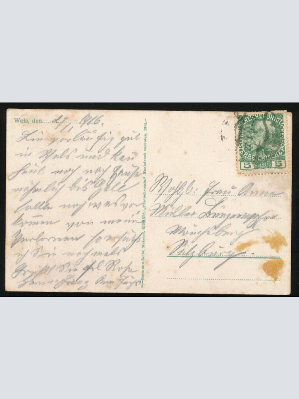 AK aus Wels Oberösterreich (1662)