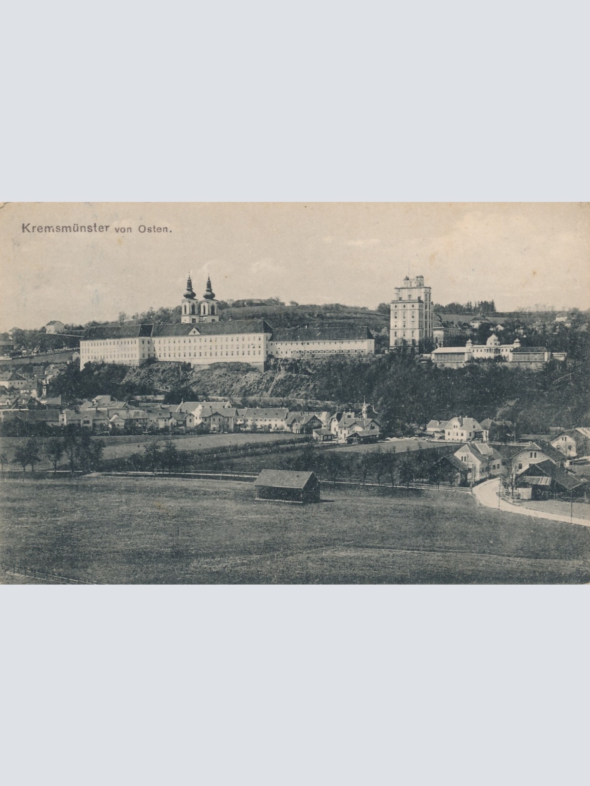AK, Kremsmünster von Osten, Oberösterreich (S177)