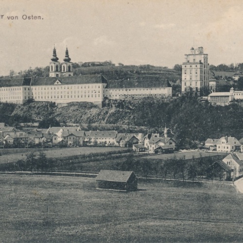 AK, Kremsmünster von Osten, Oberösterreich (S177)