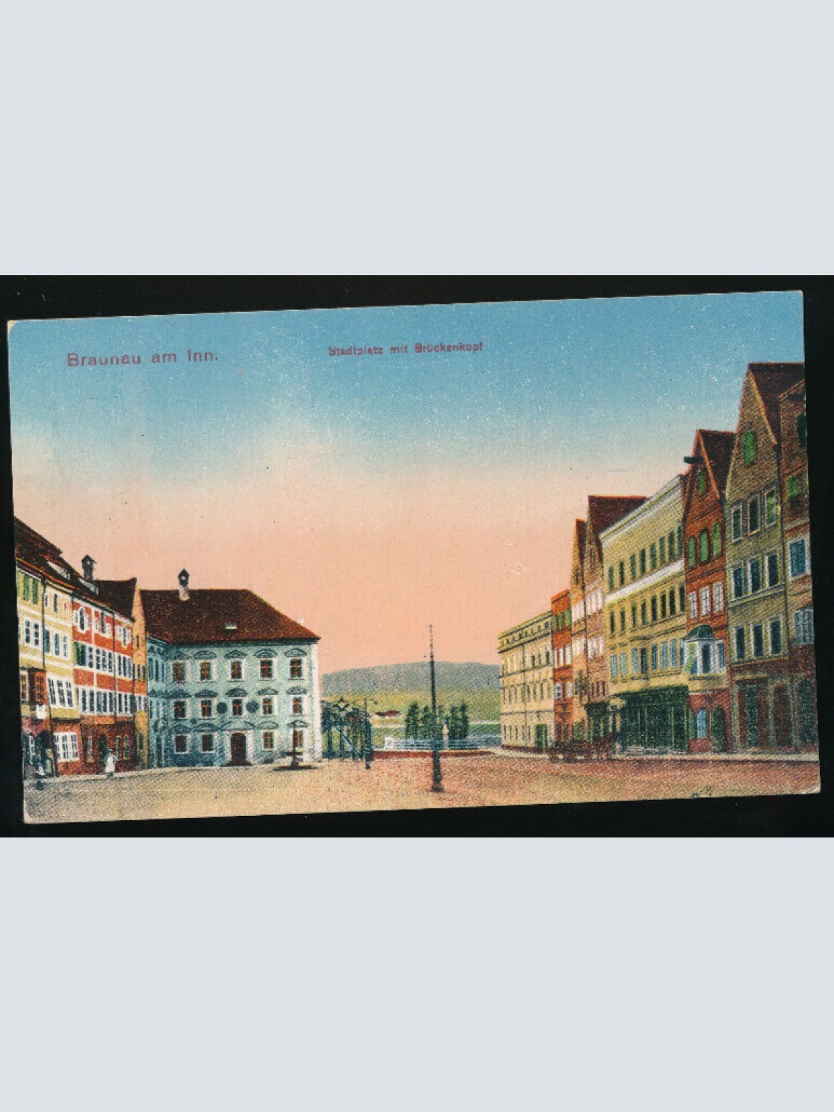 AK aus Braunau am Inn mit Stadtplatz Oberösterreich (2429)