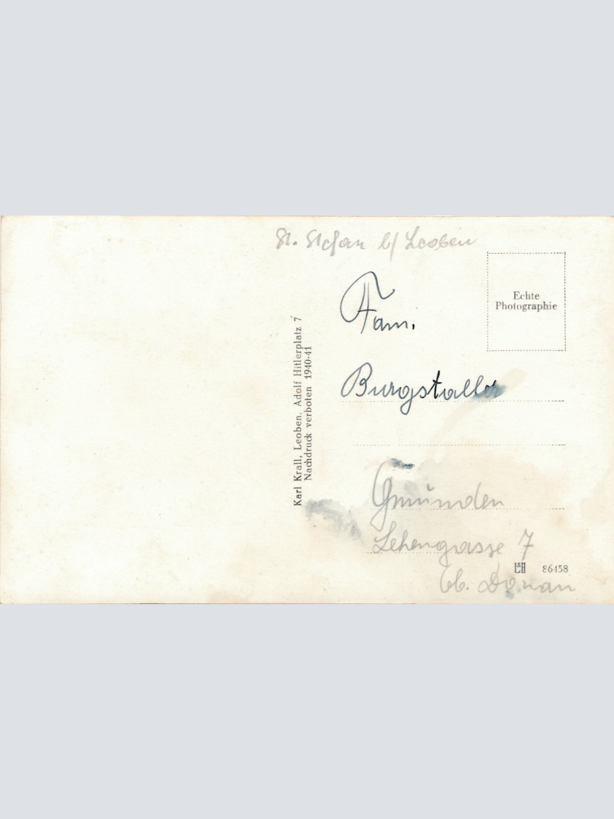 AK, Judmayer's Erholungsheim, Hinter Lobming, Post St. Stefan, Steiermark (S161)