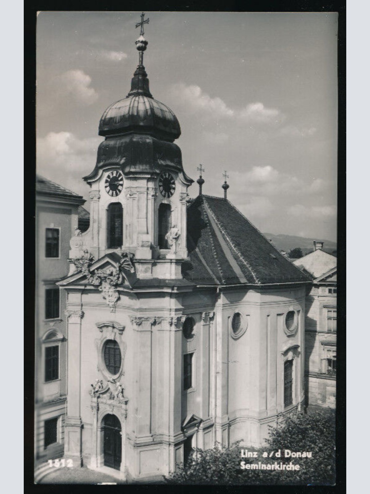 AK aus Linz an de Donau Seminarkirche Oberösterreich (2461)