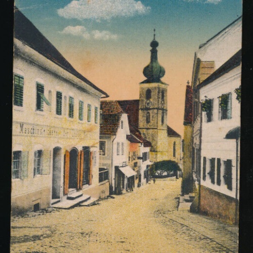 AK aus Sierning mit Maschinstrickerei Oberösterreich (2164)