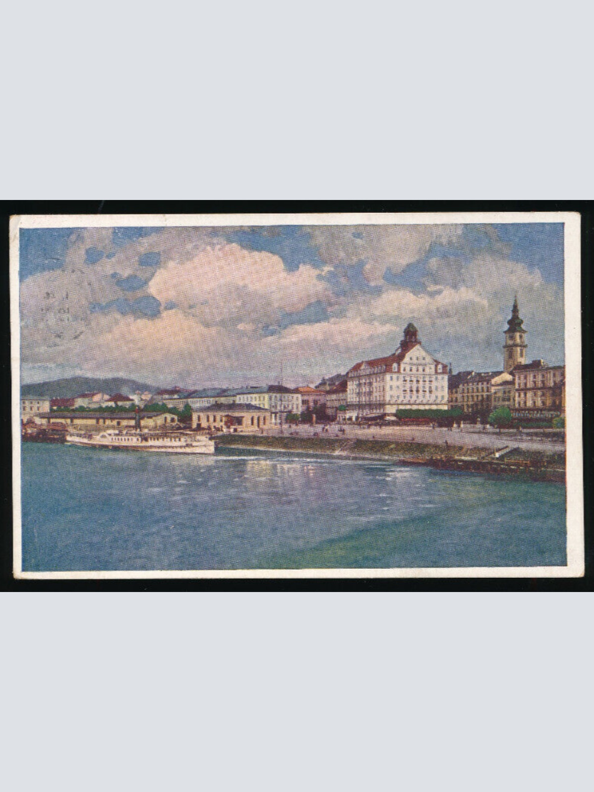 AK aus Linz an der Donau Landungsplatz Oberösterreich (2782)