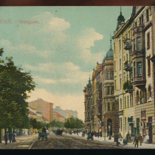 AK aus Brnos - Brünn Neugasse Tschechoslowakei (2795)