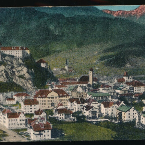 AK aus Kufstein vom Stadtberg mit der Festung Tirol (2231)