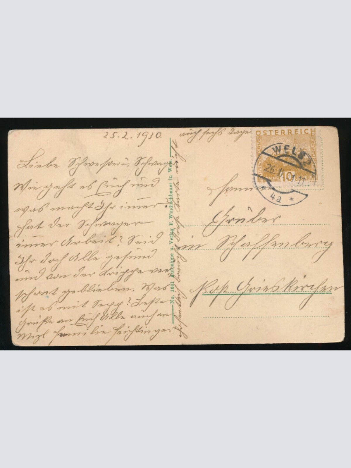 AK aus Wels Sparkassagebäude Oberösterreich (2238)