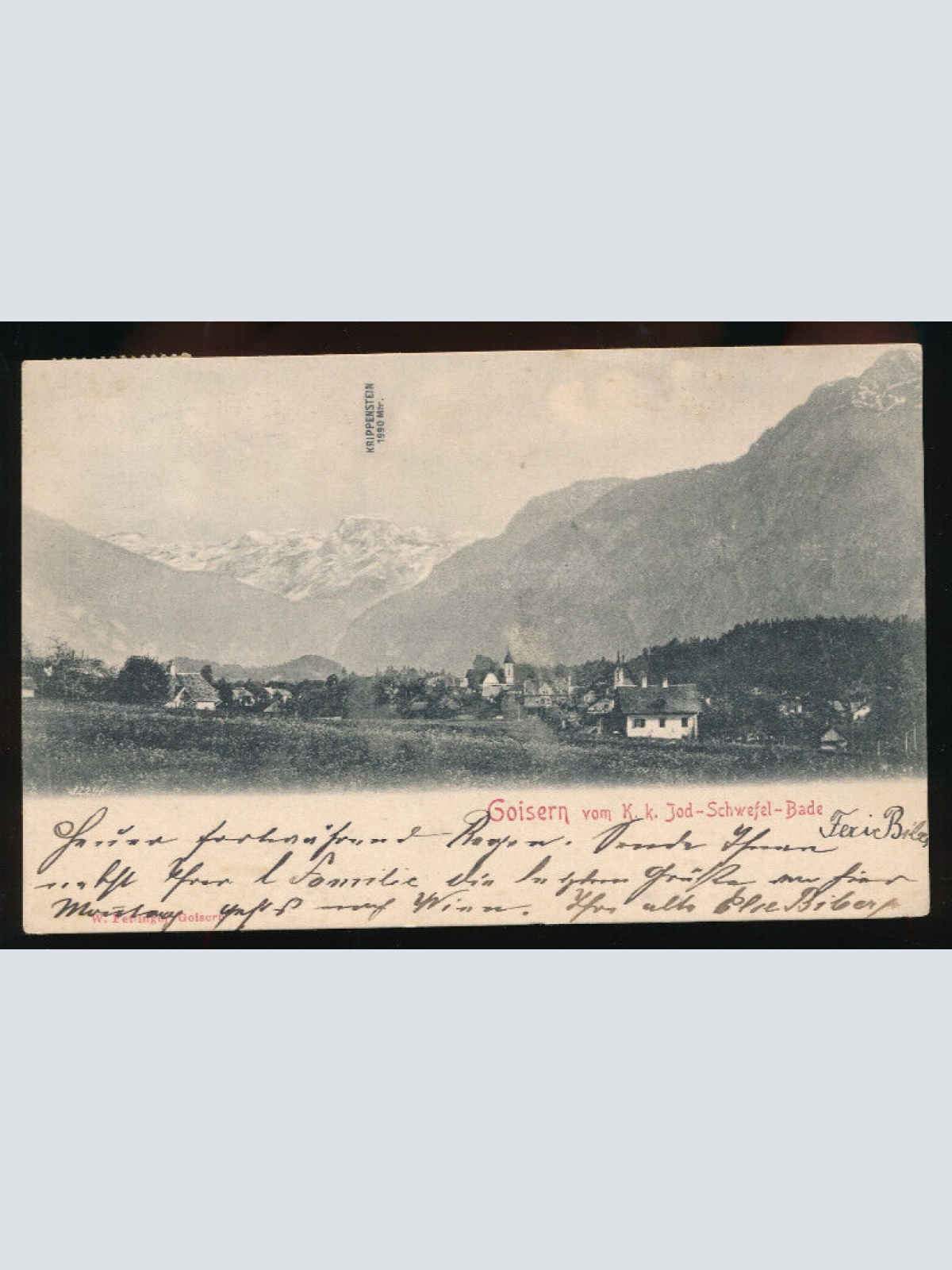 AK aus Goisern K.K. Jod - Schwefel - Bade Oberösterreich (2131)