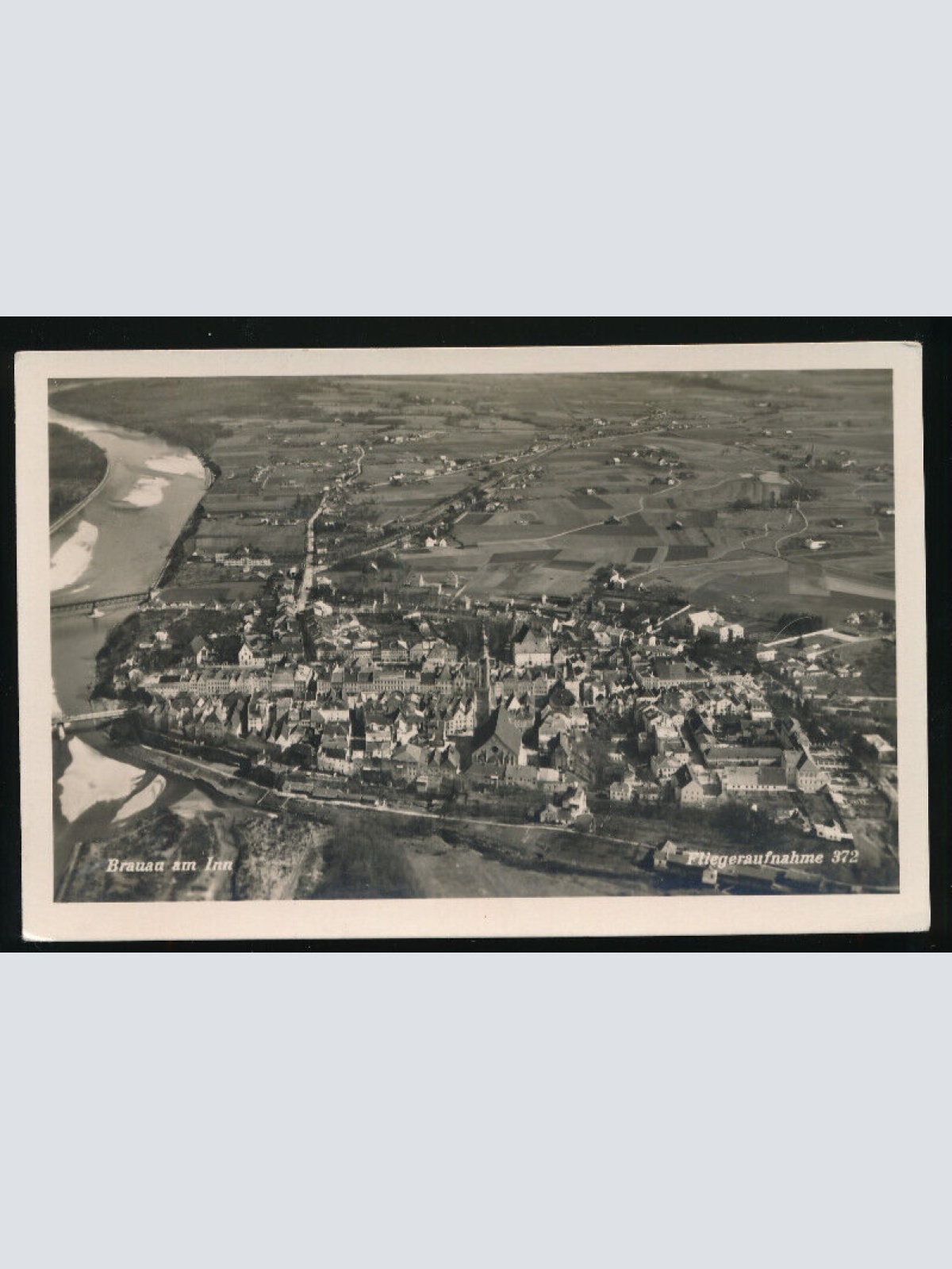 AK aus Braunau am Inn Fliegeraufnahme Oberösterreich (2815)