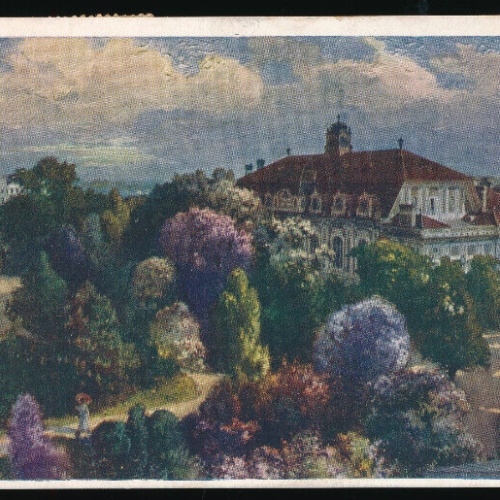 Kunst-Karte aus Linz an der Donau Volksgarten Oberösterreich (2125)