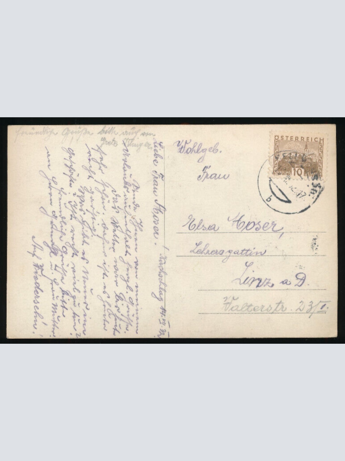 AK aus Kirchschlag mit Gasthof Pension Heinrichshof Oberösterreich (2695)