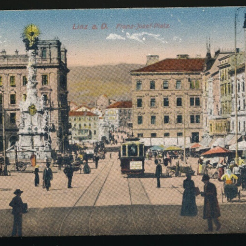 AK aus Linz an der Donau Franz Josef Platz Oberösterreich (2708)