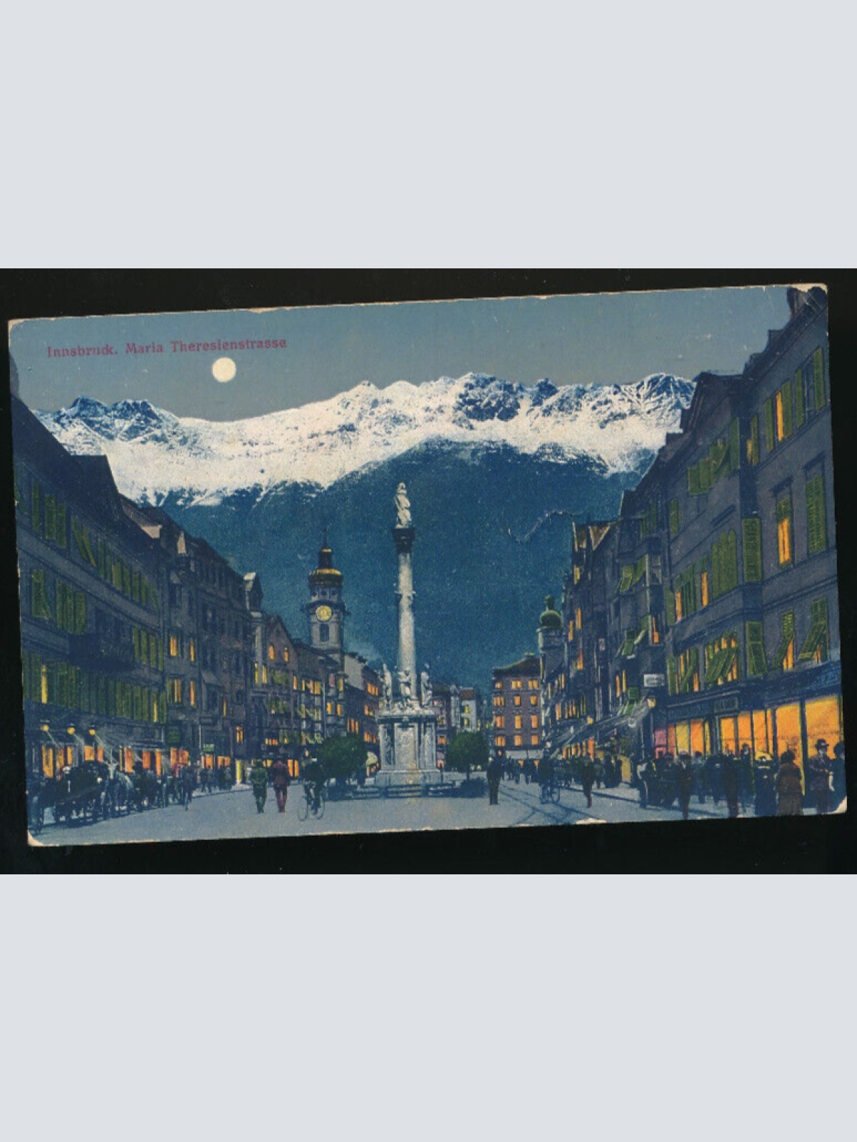AK aus Innsbruck bei Nacht Tirol (2115)