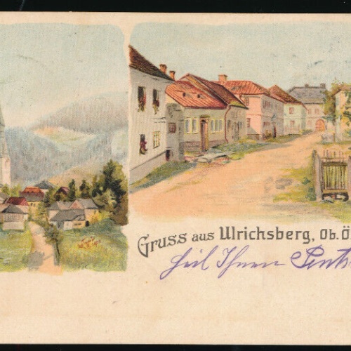 Litho - Karte gruss aus Ulrichsberg Oberösterreich (2689)
