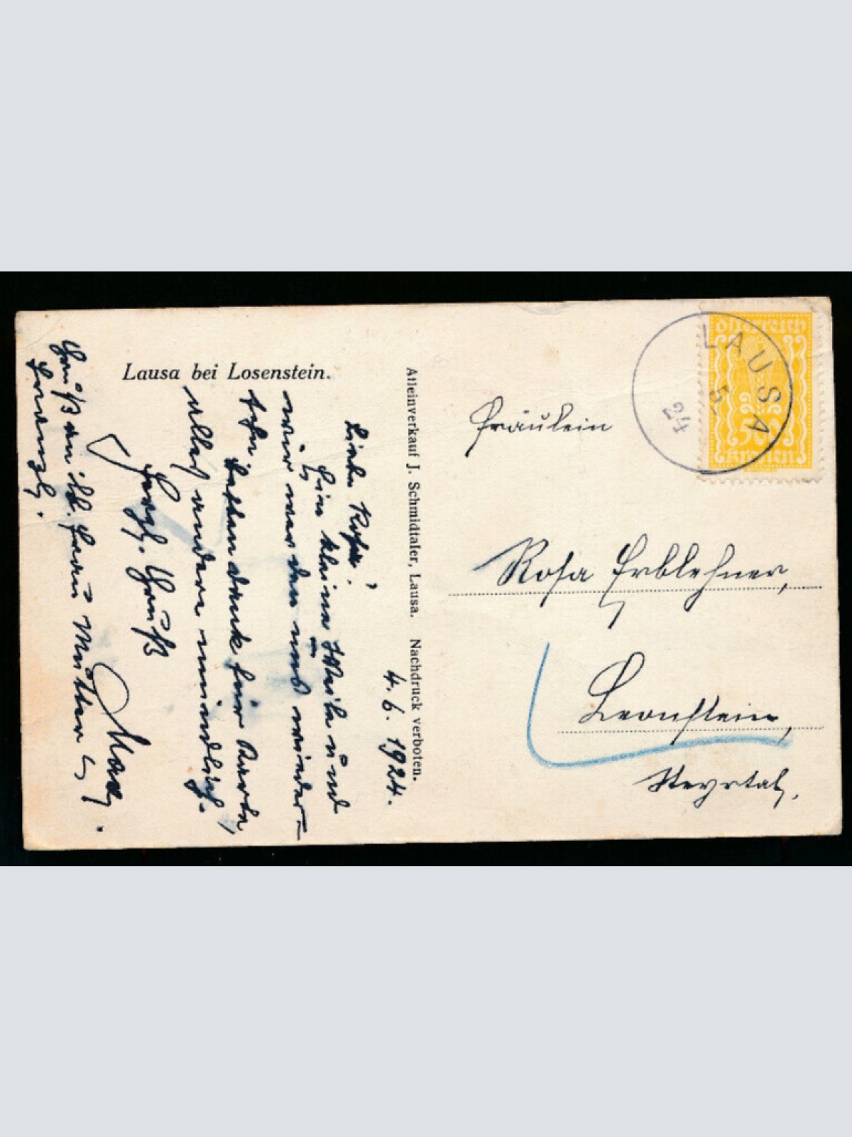 AK aus Lausa bei Losenstein Oberösterreich (2169)