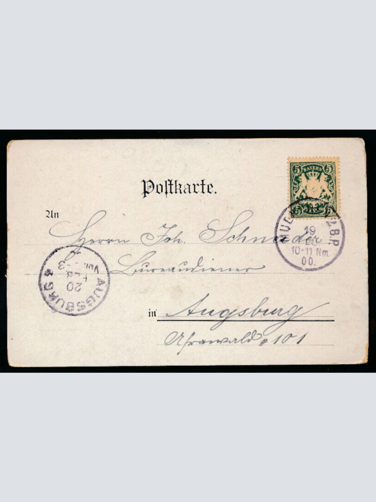 Litho-Karte Münchner Schefflertanz 1900 Bayern (2154)