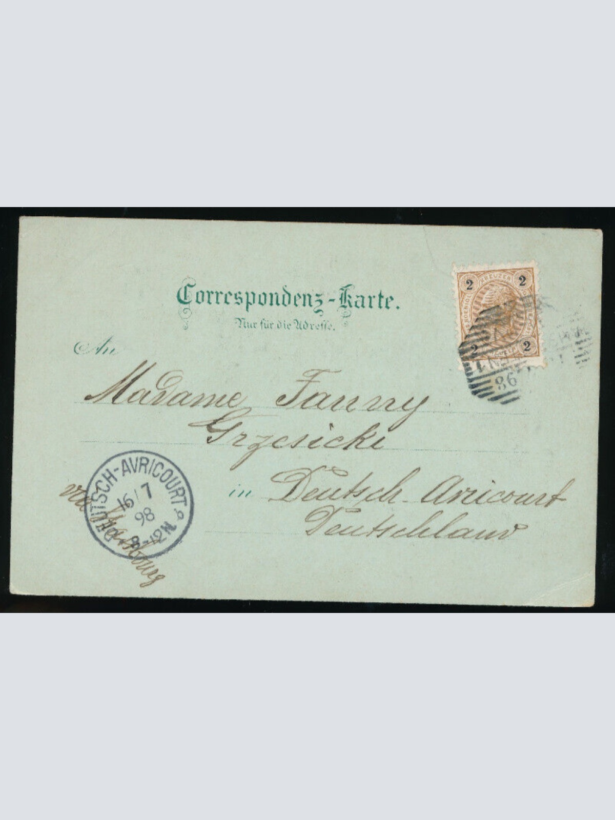 Mondschein - Litho Karte gruss aus Weyer an der Enns Oberösterreich (2687)