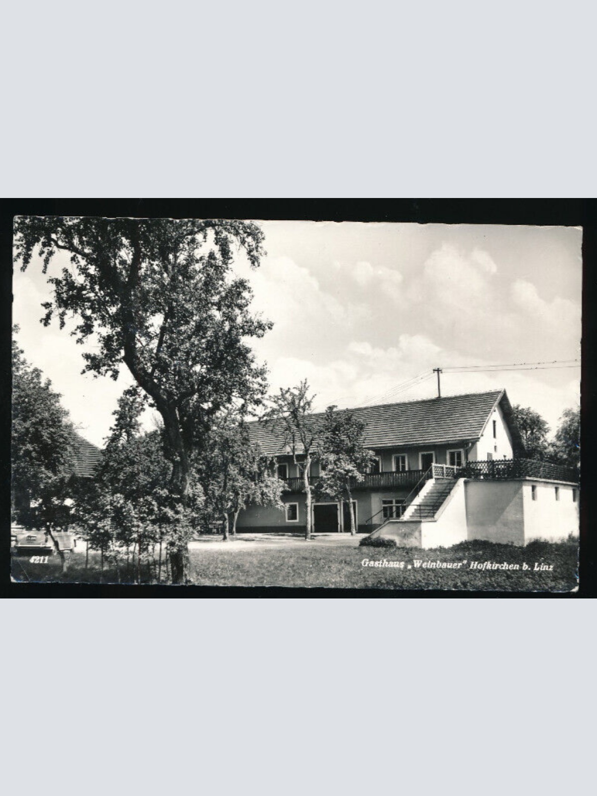 AK aus Hofkirchen bei Linz mit Gasthaus Weinbauer Oberösterreich (2715)