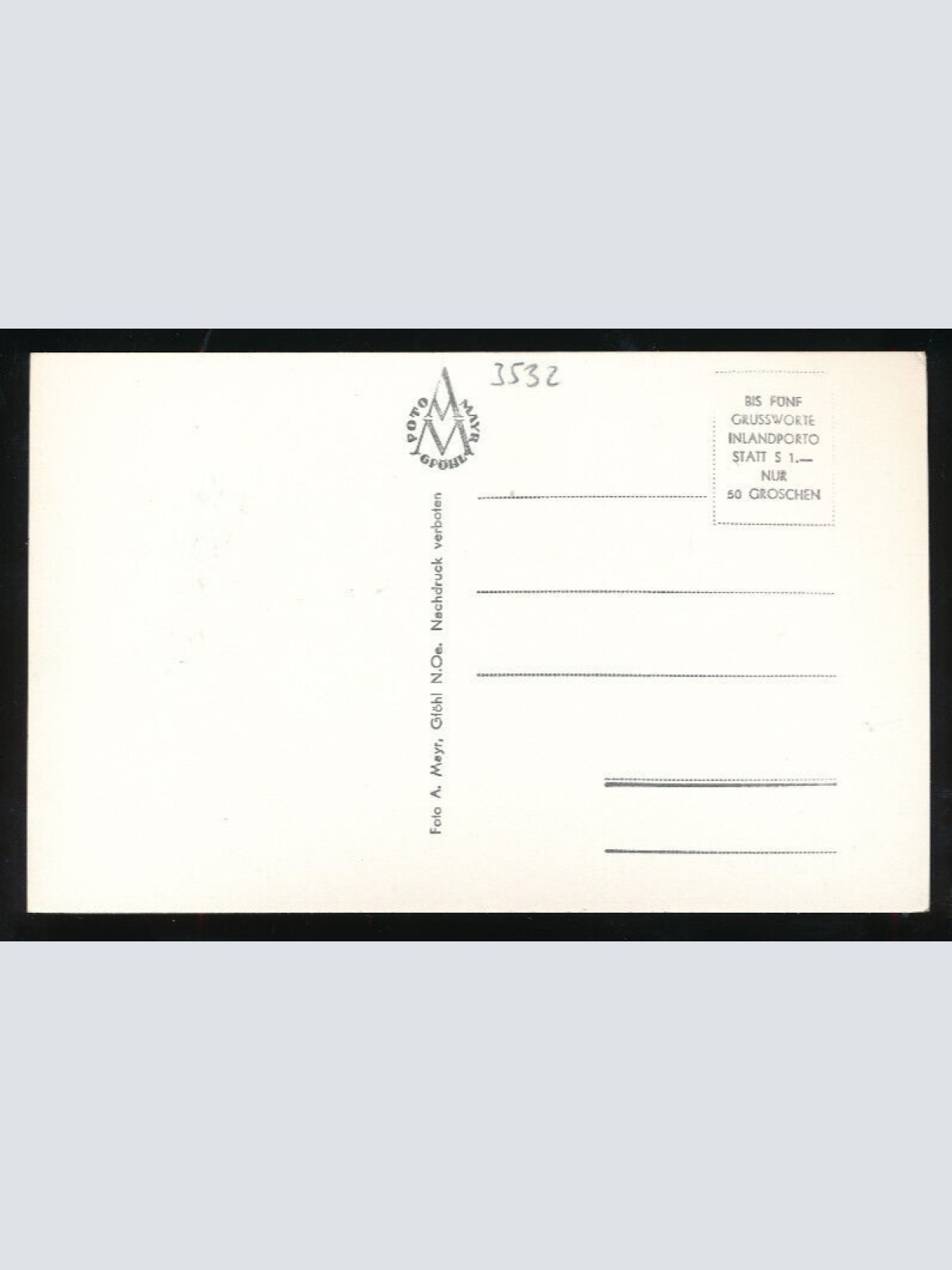 AK aus Rastenfeld mit Oldtimer VW Käfer Niederösterreich (1978)